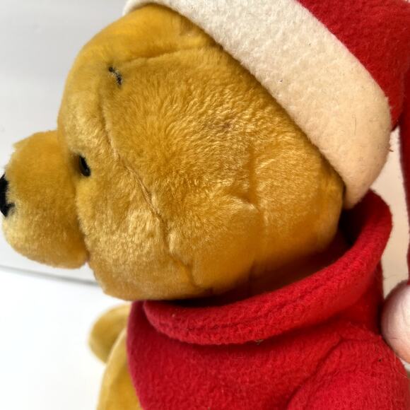 GUND Christmas Winnie The Pooh In Santa Hat Plush, Stuffed Bear - Picture 9 of 9